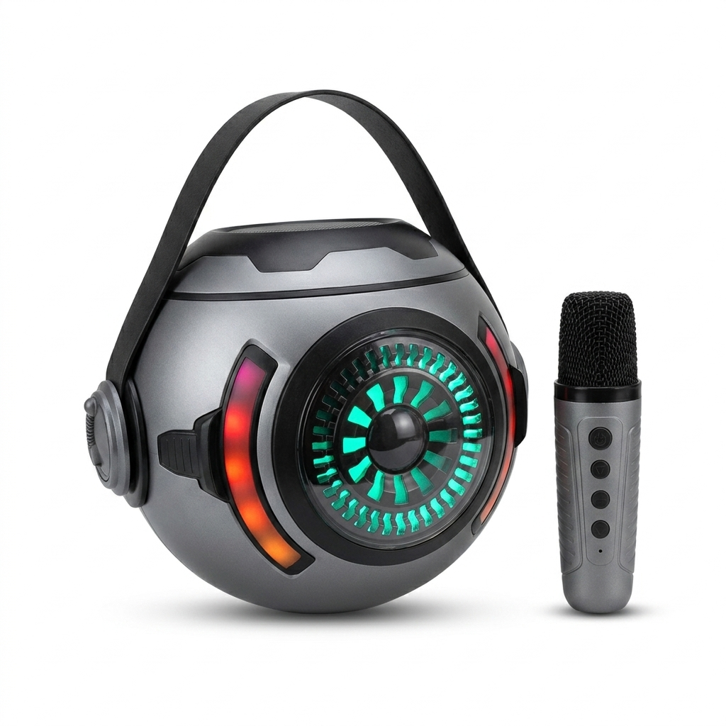 KaraSound™ – Parlante Karaoke Portátil con Micrófono Inalámbrico