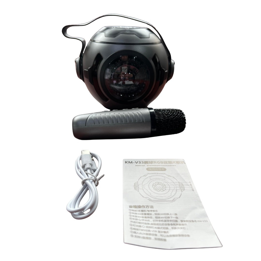 KaraSound™ – Parlante Karaoke Portátil con Micrófono Inalámbrico